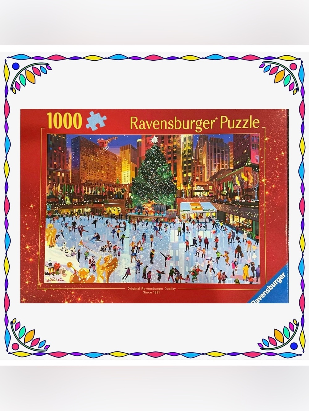 Jigsaw puzzle - Ravensburger - Rockefeller Center Joy - 1008 pieces Complete